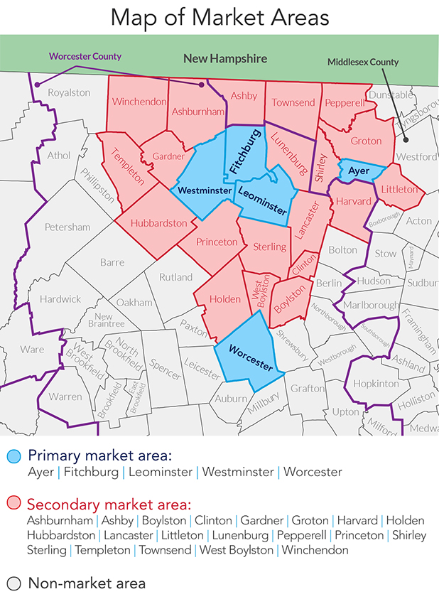 Map of Market Areas