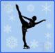 A graphic of a woman iceskating