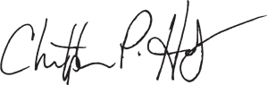 Christopher P. Hendry Signature