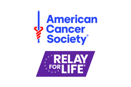 2 logos, one of the American Cancer Society and one for Relay for Life