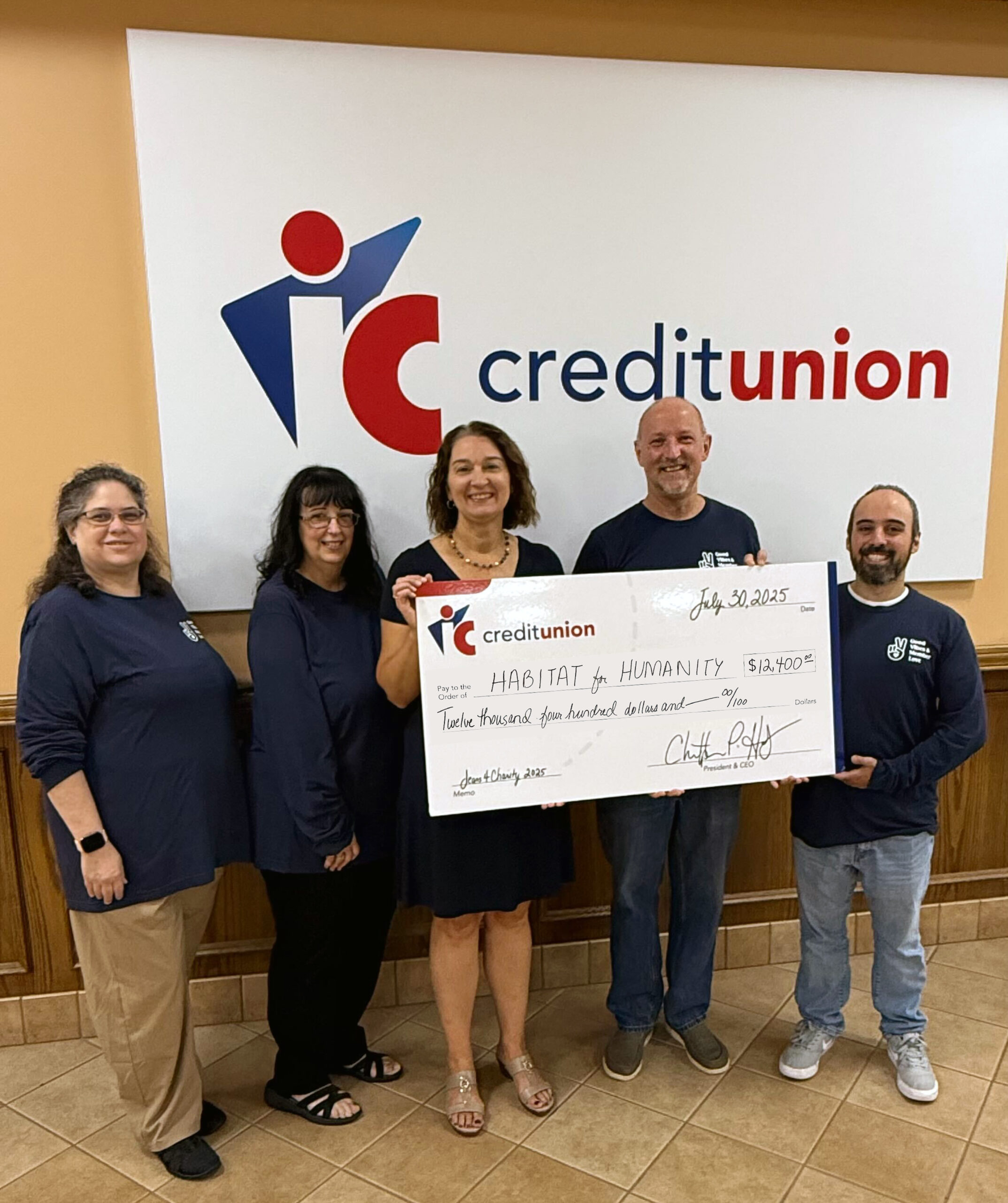 IC Credit Union Donates $12,400 to Habitat for Humanity North Central Massachusetts